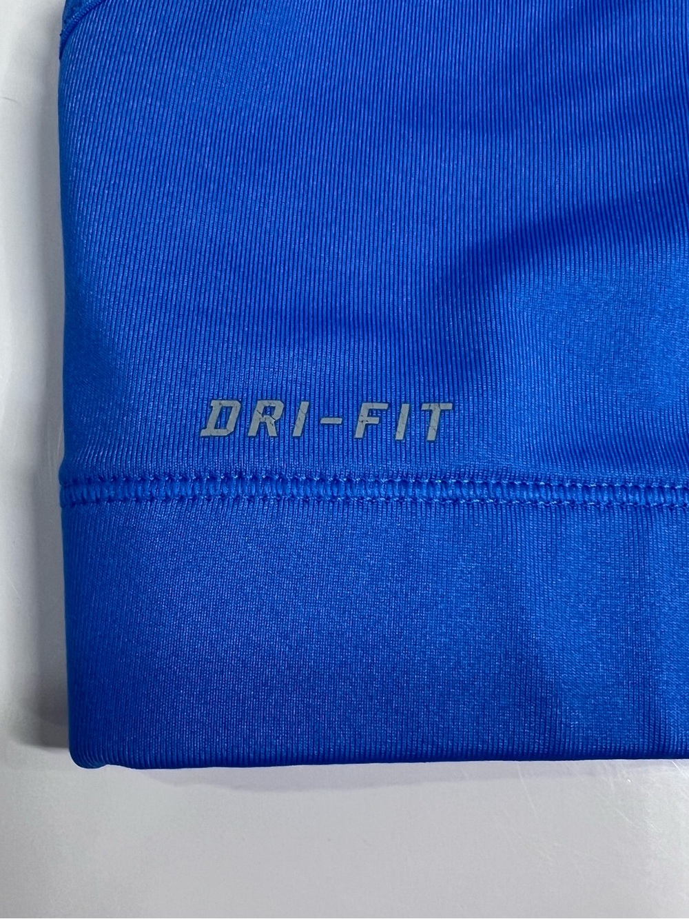 Nike Blue Racerback Sports Bra with Pink Swoosh - Picture 3 of 5